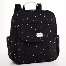 Mochila Maternidade E Trocador Menina Menino Urban Just Baby Cor Preto