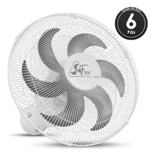 Ventilador De Parede Venti-delta Grade De Aço Branco 6 Pás 40cm 127v/220v Bivolt