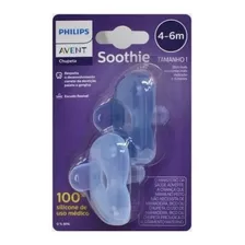 Chupeta Soothie 4 A 6 Meses Azul - Dupla - Philips Avent