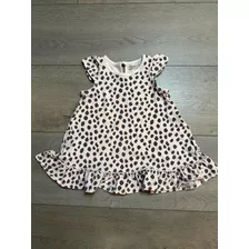 Vestido Bebé De Algodón Talle 9-12 Meses Marca Wanama