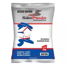 Gesso Rápido Para Artesanato E Reparo 1kg Sampaflex