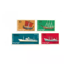 Israel 1958 Serie 134/37 Mint Completa De Barcos. 4 Valores