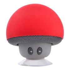 Mini Bocina Bluetooth Hongo Recargable Impermeable Garantía Color Rojo