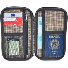 Porta Carteira Passaporte Organizador Documento Cartão Bolsa