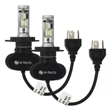 Kit Par Super Ultra Led E-tech Encaixe H4 8000k 6000 Lms 12v