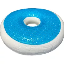 Cojin Asiento Viscoelástico Con Gel + Funda, Tipo Donuts 