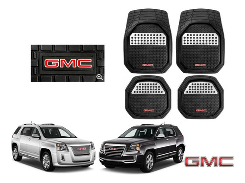 Tapetes 3d Logo Gmc + Cubre Volante Terrain 2010 A 2016 2017 Foto 2