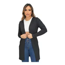 Cardigan Feminino Malha Manga Longa Envio Imediato Luxo 