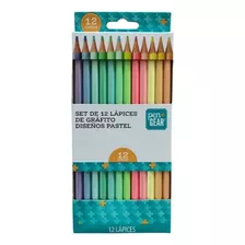 Set 12 Lápices De Colores Pastel Pen Gear 