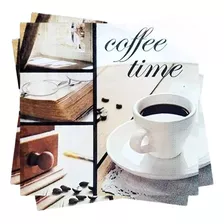 20 Guardanapos Papel Xícara Café Mesa Decoupage Fl Tripla 