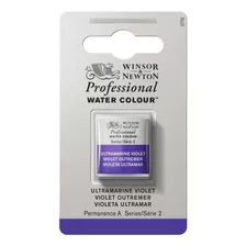 Aquarela W&n Profissional Pastilha S2 Ultramarine Violet Cor Violeta