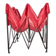 Carpa Toldo Techo De Lona Estructura Acero Reforzado 3x4.5 M Color Rojo