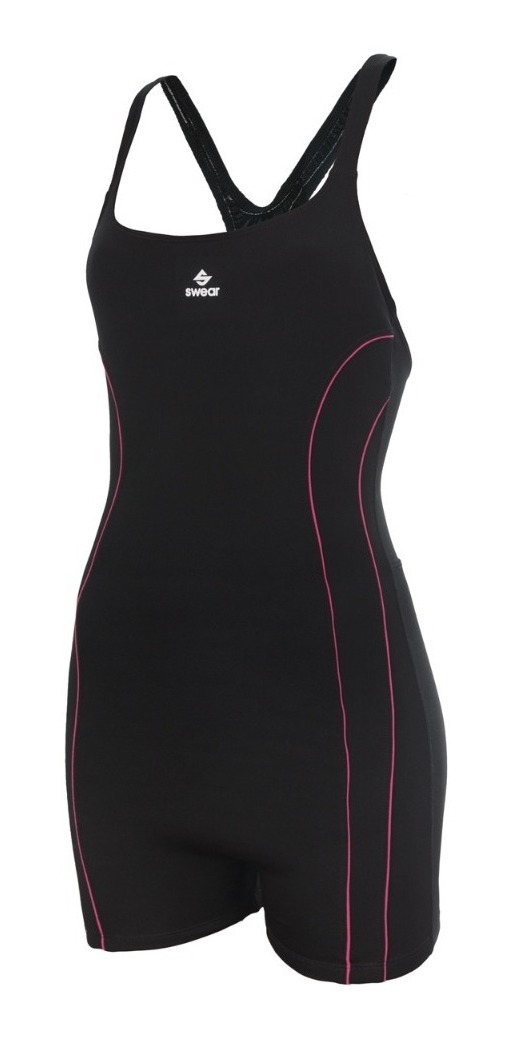 Malla Natacion Enteriza Con Piernas Cloro Infantil Femenina