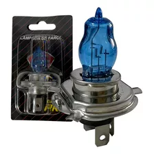 Lâmpada De Farol Moto H4 Hs1 Hod 12v 60/55w Azul Super Branc