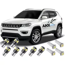 Kit Led Interno Completo Jeep Compass C/ Para Sol 2018 2019