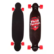 Skate Longboard Red Nose Montado Abec 7 Rolamentado Mess Cor Preto