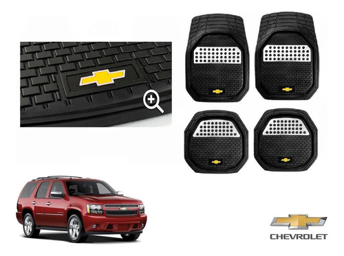 Tapetes 3d Logo Chevrolet + Cubre Volante Tahoe 2007 A 2014 Foto 2