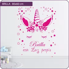 Vinilo Decorativo Infantil Nena Diseños Unicornio