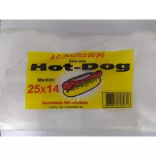Saco Plástico Para Hot Dog 25cmx14cm C/500 Unidades