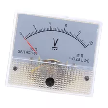 Voltímetro De Painel Analógico Dc -10 V