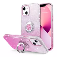 Funda Hython iPhone 13-rosa Gliter