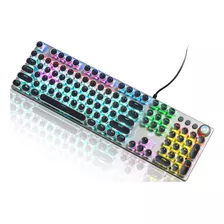 Zdawnn Teclado Mecnico Para Juegos Estilo Mquina De Escribir