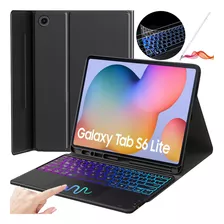 Funda Teclado Táctil Iluminado Para Galaxy Tab S6 Lite 10.4