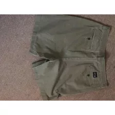 Bermudas Nautica Size 34 Hombre Verde Oliva Impecables Nyc.