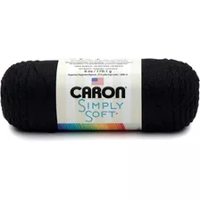 Caron Simplemente Suave Hilo 6oz 9727 Color Negro Por El 