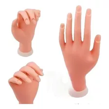 Mano Flexible Para Practica Manicura Uñas Esculpidas 