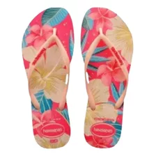 Chinelo Feminina Havaianas Floral Rosa Legitima Com Nf