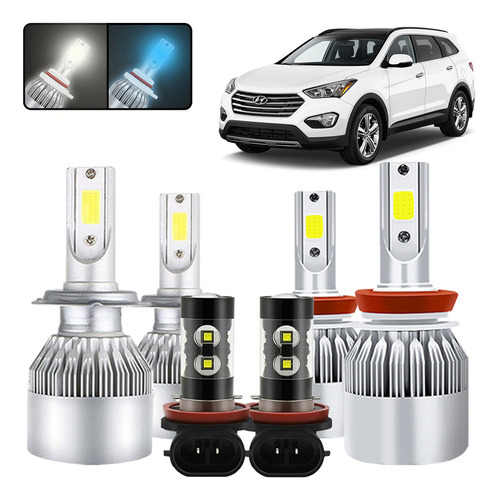 Foto de Kit De Focos Led H7 H11 Para Hyundai Santa Fe 2013-2016