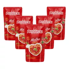 Molho Tomate Predilecta Tradicional Sachê 300g Kit 5un