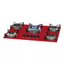 Fogão Cooktop Gás Fischer 1743 Vermelho 127v/220v