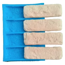 Molde Silicone Para Gesso 3d Bloco Tijolinhos Rústicos