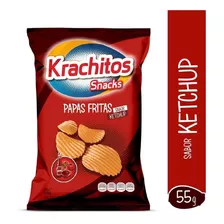 Oferta! Papas Fritas Sabor Ketchup Krachitos 55g Snack