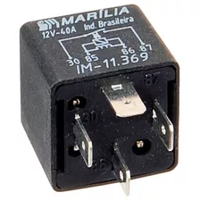 Rele 12v 40a Auxiliar C/ Resistor