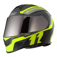 Capacete X11 Revo Pro Surround Verde Neon Tamanho 58