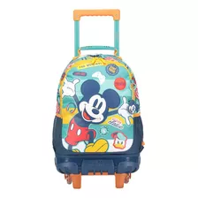 Morral Totto Maleta De Ruedas Mickey Tamaño Mediano Niño