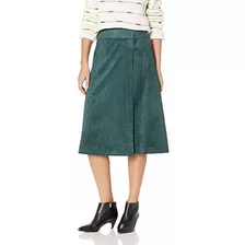 Bcbgmaxazria Falda Acampanada De Ante Sintético Para Mujer