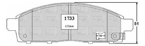 Pastillas Freno Del Para Mitsubishi L200 Katana 2008 2011 Foto 2