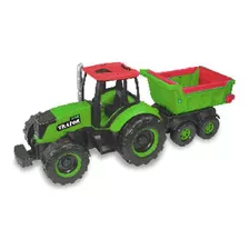 Brinquedo Infantil Max Trator Caçamba Verde Tilin 0469