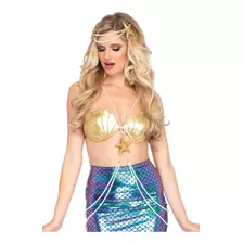 Arnés Para El Cuerpo Con Estrella De Mar Y Perlas De Sirena 