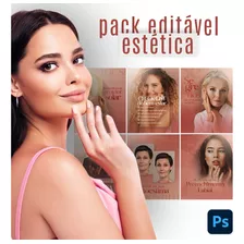 Pack Artes Estética Editáveis Psd Social Media Feed Stories