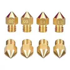 4 Boquilla Nozzle Hotend Mk8 3d 0.2/0.3/0.4/0.5mm Cmprodemaq