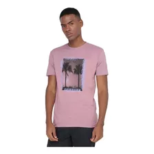 Playera Quiksilver Hombre Rosa Beyond Palm Aqyzt08556plp0