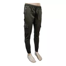 Pantalón Hombre Jogger Bolsillos Cargo 