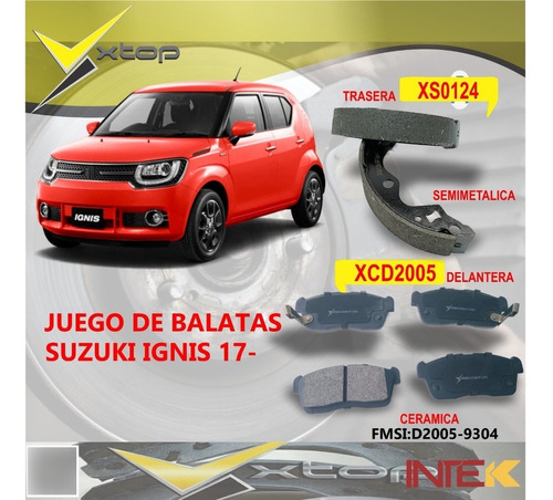 Balatas Delanteras Traseras Suzuki Ignis 1.2 Ceramica Foto 2