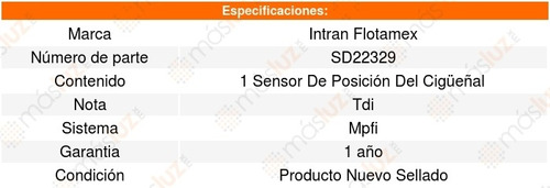 Sensor Arbol Levas Cmp Ml430 4.3l V8 (1999) Intran Foto 3