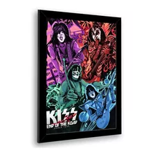 Quadro Decorativo Kiss End Of The Road Poster Arte 23x33cm